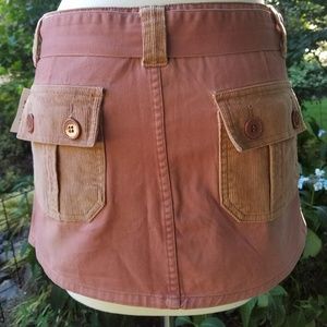 Distressed Pink Mini With Corduroy Accent Size 5